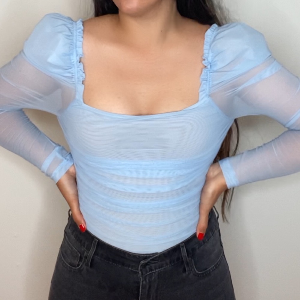 Mesh Blouse Bodysuit Fashion Nova